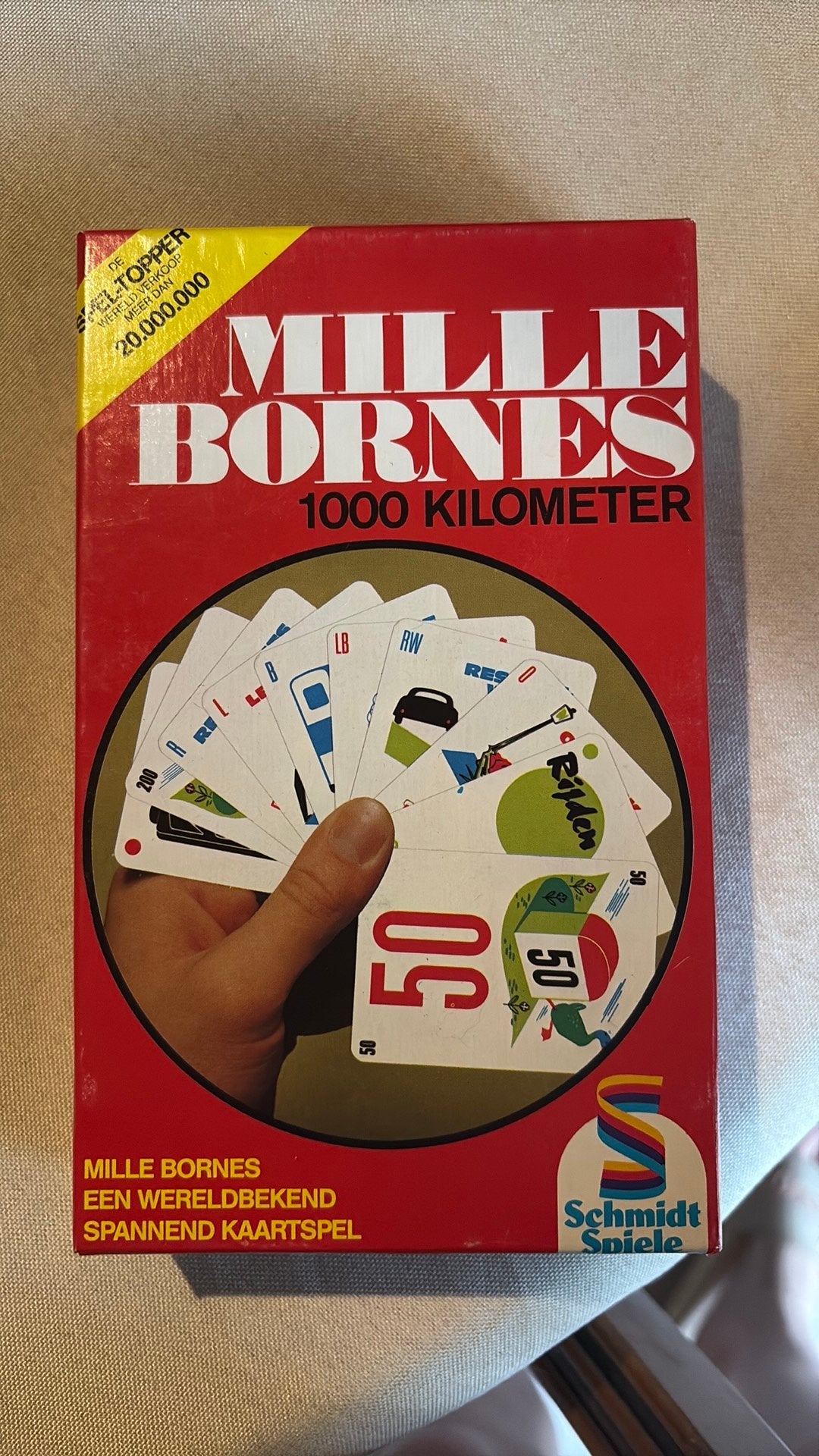 Vintage Mille Bornes / 1000 Kilometer Kaartspel, Ophalen of Verzenden, Zo goed als nieuw