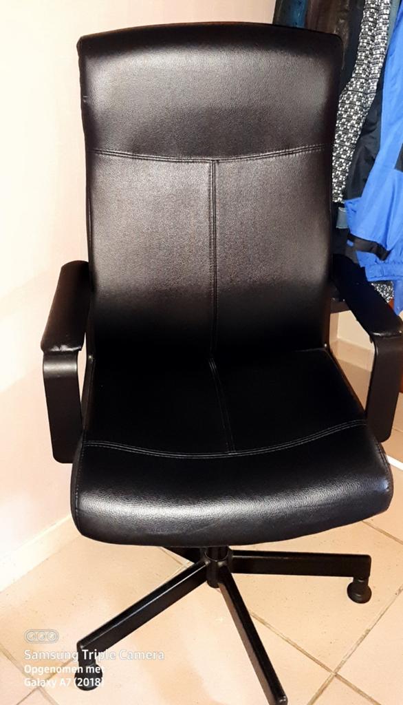 Chaise de bureau noire, Enlèvement, Utilisé, Noir, Chaise de bureau