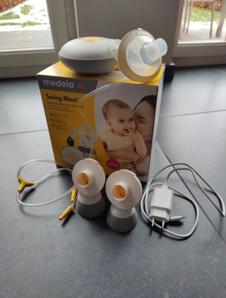 Medela Swing Maxi dubbele elektrische borstkolf, Kinderen en Baby's, Babyvoeding en Toebehoren, Ophalen, Zo goed als nieuw, Borstkolf