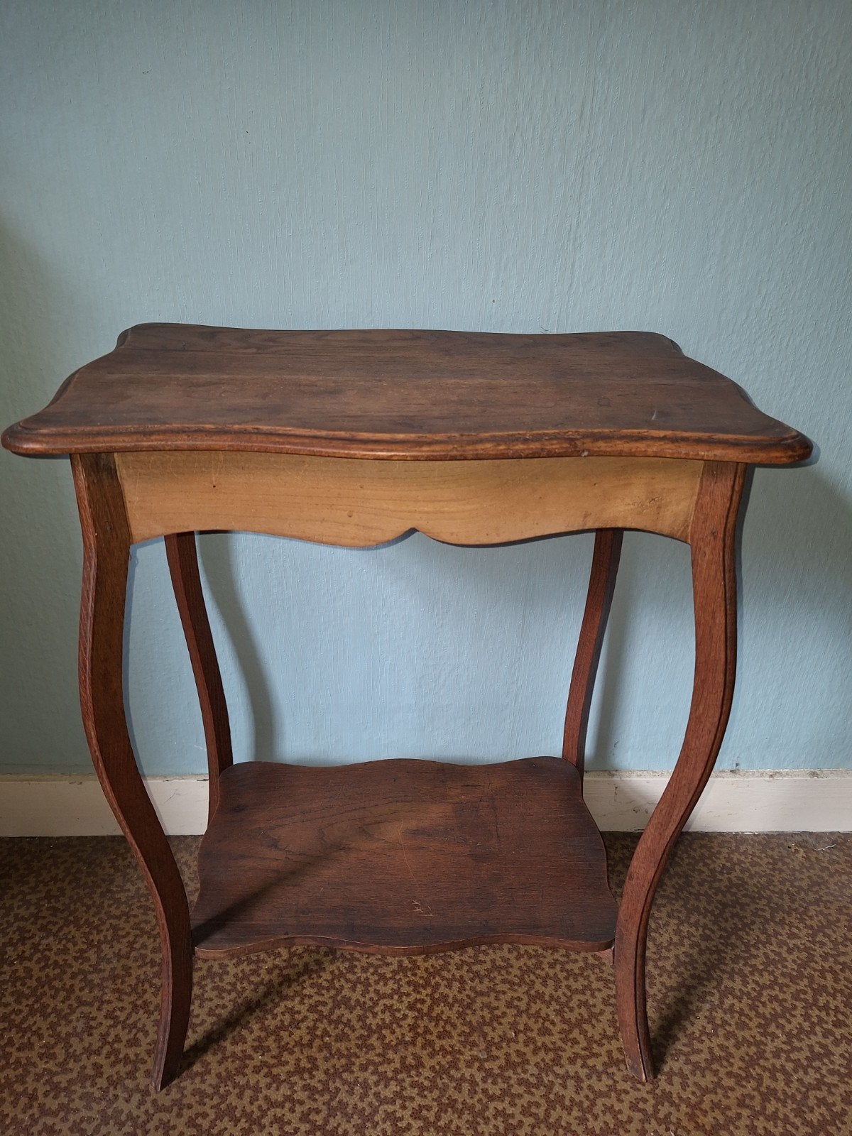 Art deco bijzettafel, Ophalen, Gebruikt, Decoratieve rand, Hout