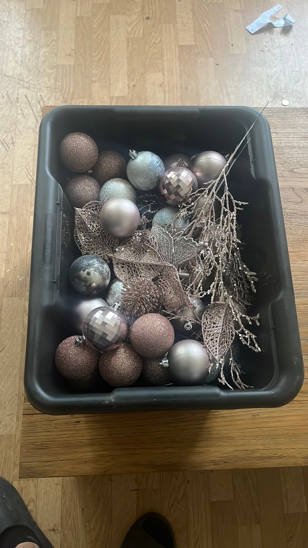 Kerstgerief roze, Ophalen of Verzenden, Zo goed als nieuw