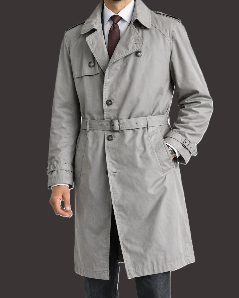 NINO-LAN klassieke heren trenchcoat maat 50, Kleding | Heren, Jassen | Zomer, Zo goed als nieuw, Maat 48/50 (M), Grijs, Ophalen of Verzenden