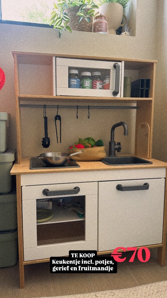 Ikea keukentje, Ophalen, Zo goed als nieuw, Hout, Speelkeuken