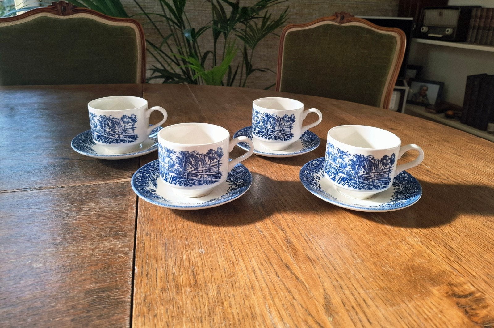 Vintage kopjes Churchill - set van 4, Enlèvement ou Envoi