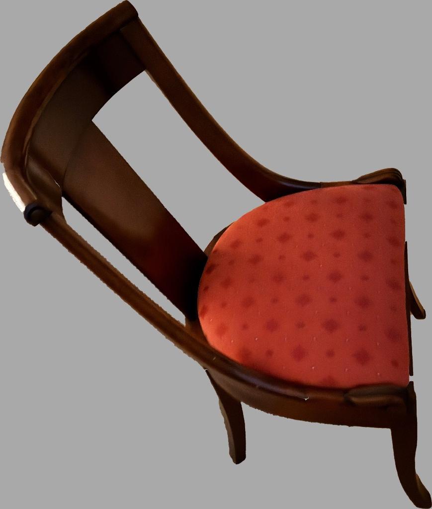 Six chaises "Gondole", Maison & Meubles, Chaises de bureau, Comme neuf, Rouge, Enlèvement