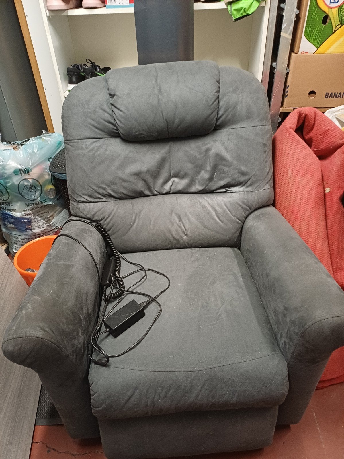 Electrische relax., Huis en Inrichting, Fauteuils, Ophalen, Stof