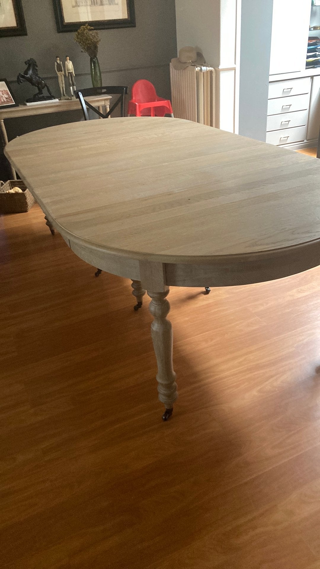 Eiken tafel ovaal, Antiek en Kunst, Ophalen