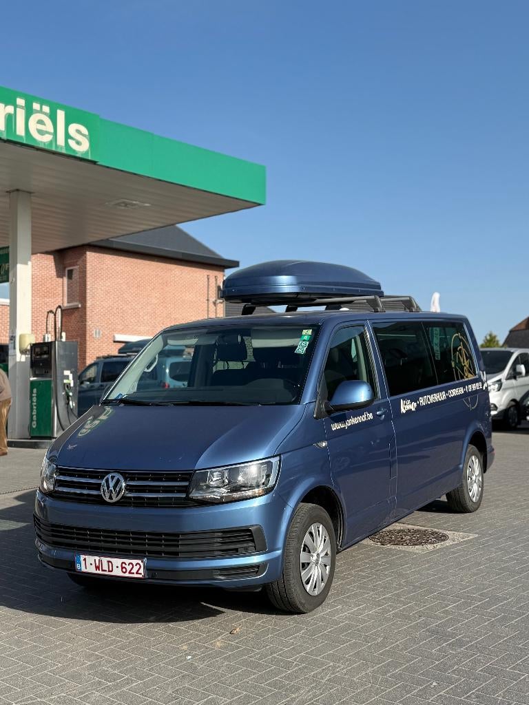 Volkswagen Caravelle 2019, Auto's, Volkswagen, Voorwielaandrijving, 4 cilinders, Blauw, 9 zetels