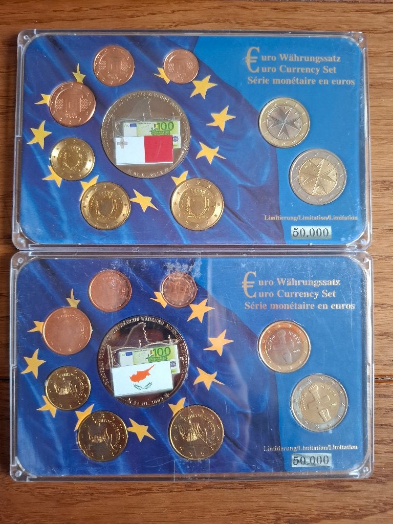 Ensemble de pièces en euros + médaille en monnaie européenne, Enlèvement ou Envoi, Malte, Série