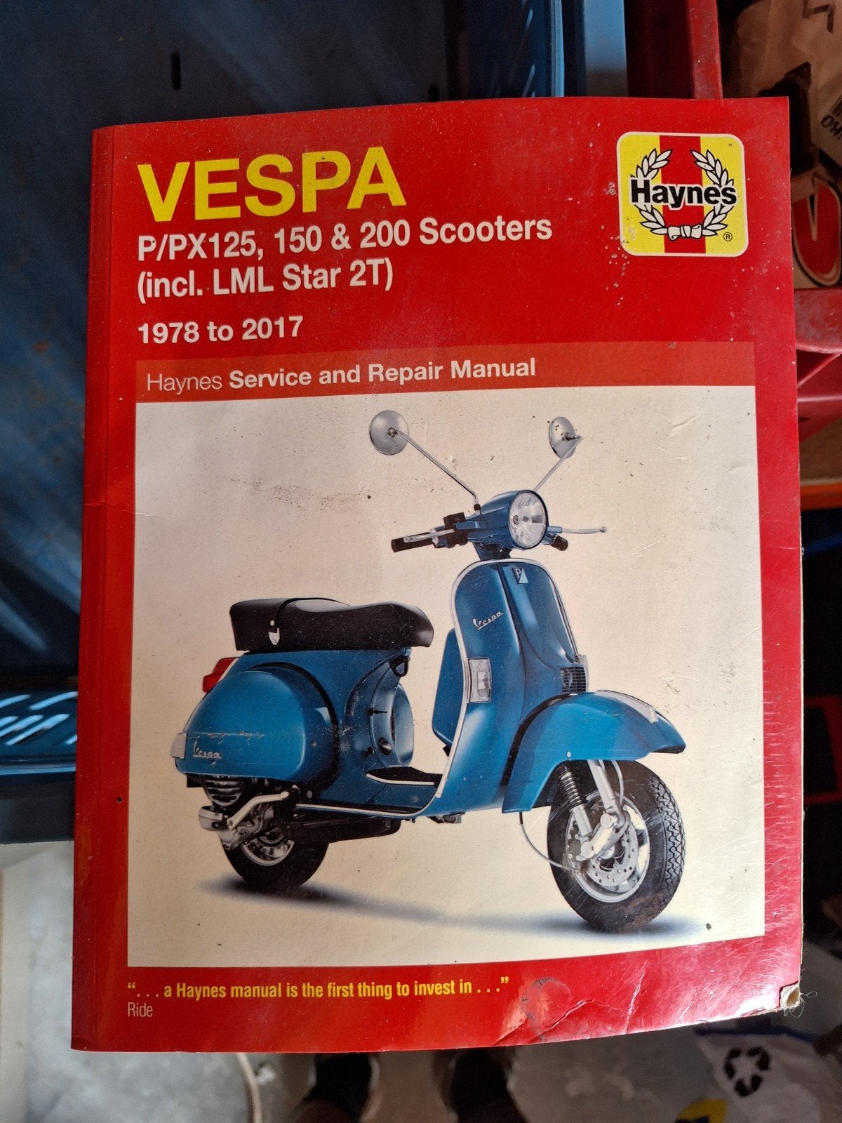 Haynes Service and Repair Manual, Motos, Enlèvement