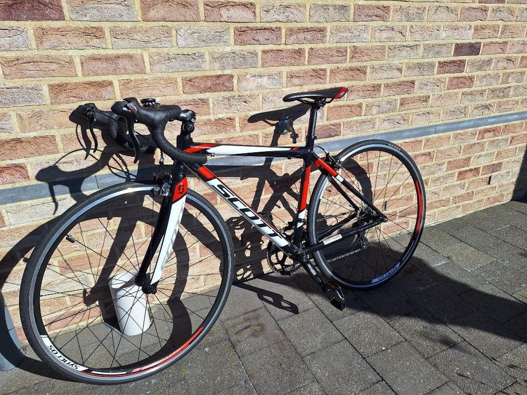 Koersfiets Scott maat XXS, Autres marques, 10 à 15 vitesses, Frein sur jante, Aluminium