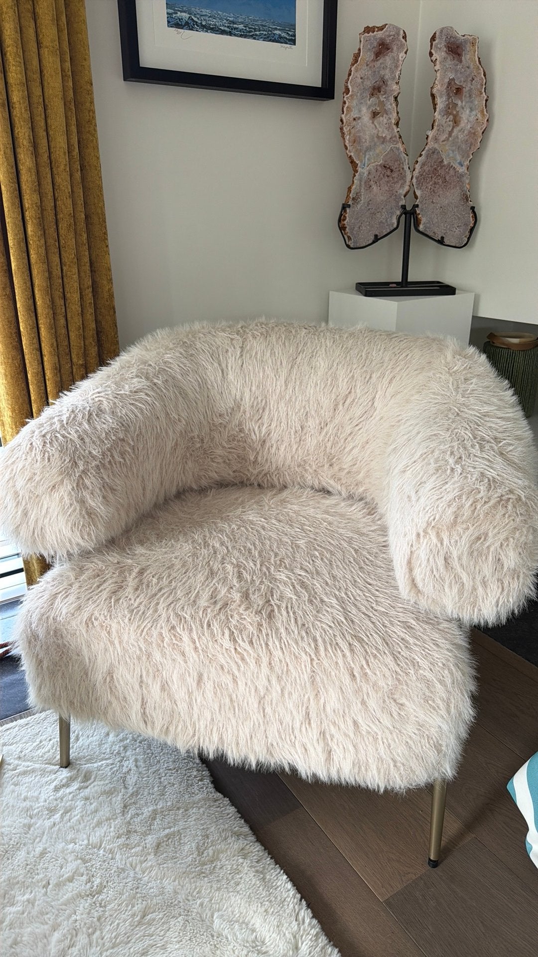 Leuke harige fauteuil, Ophalen, Zo goed als nieuw