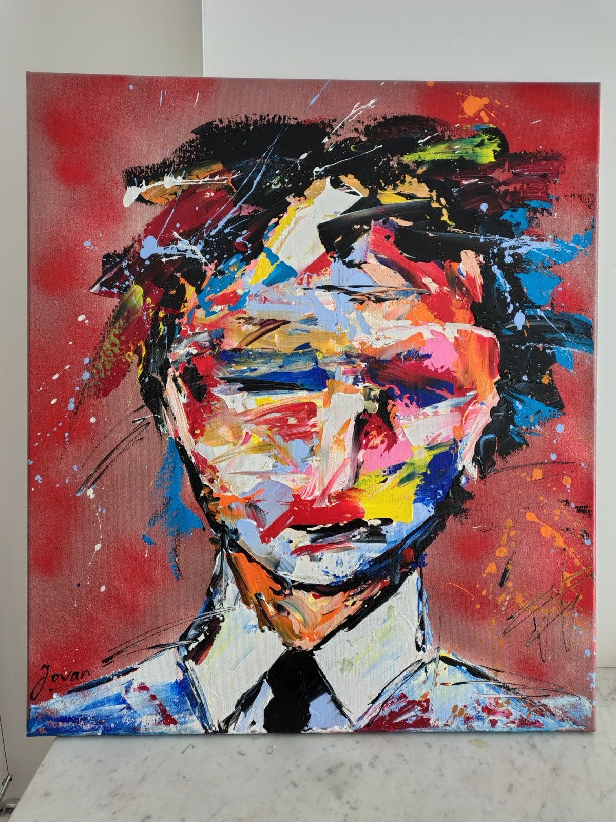 Abstract - Modern - Jovan, Antiek en Kunst, Ophalen of Verzenden