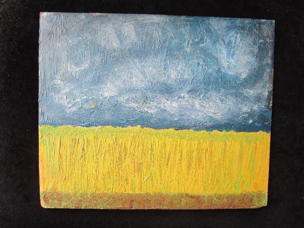 OUD SCHILDERIJTJE - JAREN 40 - OLIE OP PANEEL, Paneel, Verzenden, Olieverf, Klassiek