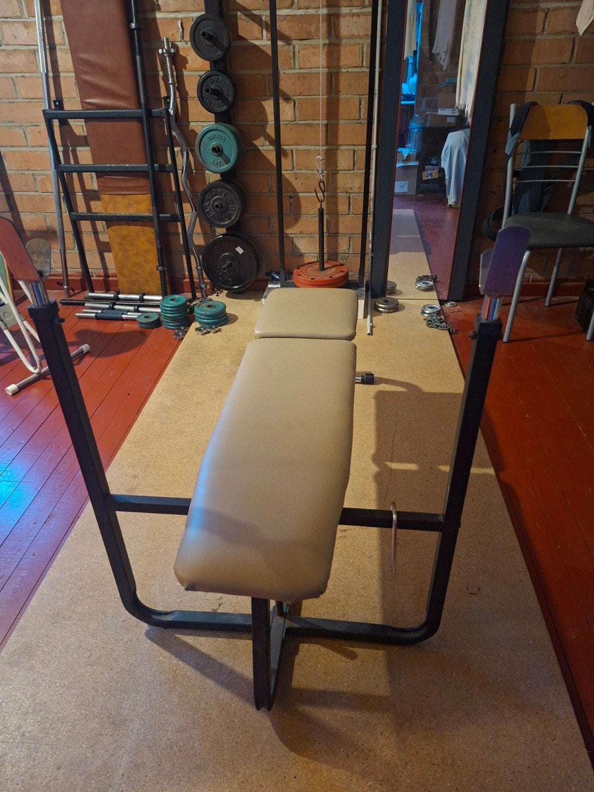 Halterbank, Sport en Fitness, Fitnessmaterialen, Ophalen, Zo goed als nieuw, Fitnessbank