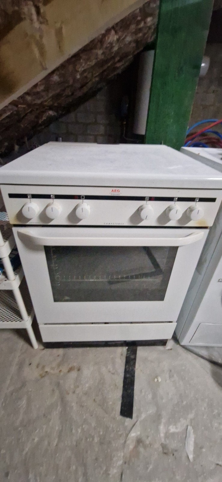Foyer AEG à 4 brûleurs avec four, AEG, Enlèvement, Utilisé, Air chaud