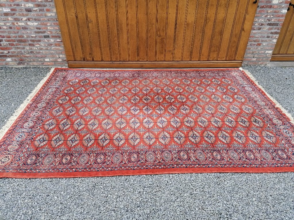 Heel groot Retro tapijt 355x250, Ophalen, Tapijt