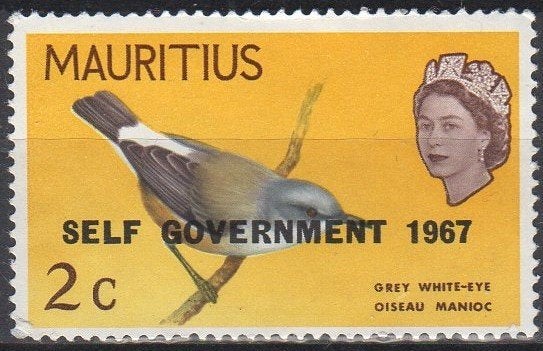 Mauritius - Grije brilvogel/koningin Elisabeth - 1967, Envoi, Non oblitéré