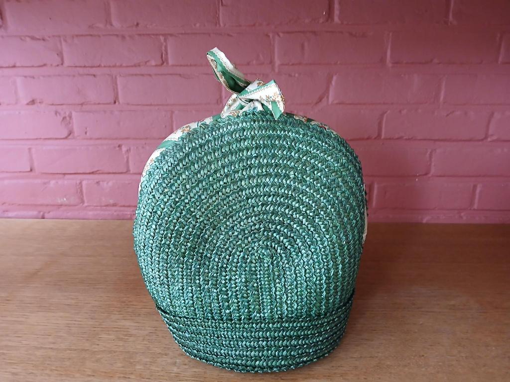 Vintage theemuts, Huis en Inrichting, Keuken | Textiel, Zo goed als nieuw, Overige typen, Groen, Ophalen of Verzenden