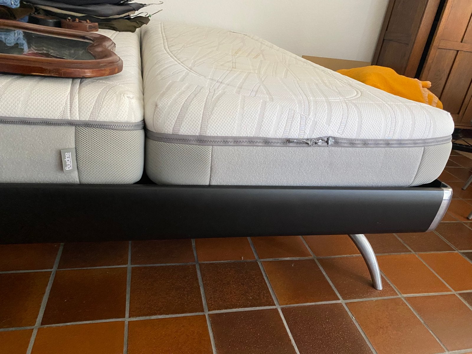 Auping bed classic, Huis en Inrichting, Ophalen, Gebruikt, Zwart, Tweepersoons
