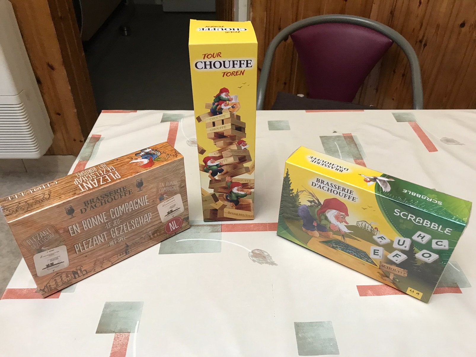 Jeux de société Chouffe, 3 pour 15€, Collections, Marques & Objets publicitaires, Enlèvement ou Envoi, Neuf, Ustensile
