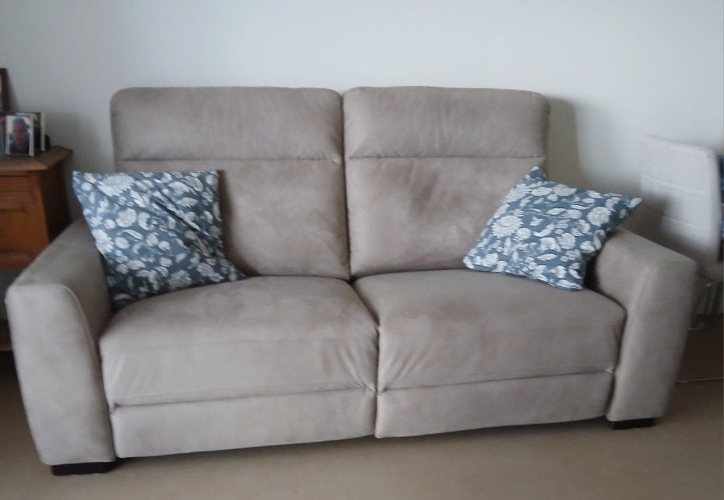 Eletrische tweezit zetel, Ophalen, 100 tot 125 cm, Tweepersoons, Zo goed als nieuw
