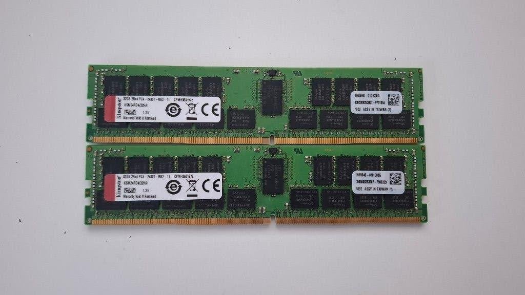 32GB (1x32GB) Kingston Server RAM DDR4-2400 RDIMM ECC, Computers en Software, RAM geheugen, Gebruikt, 32 GB, Server, DDR4