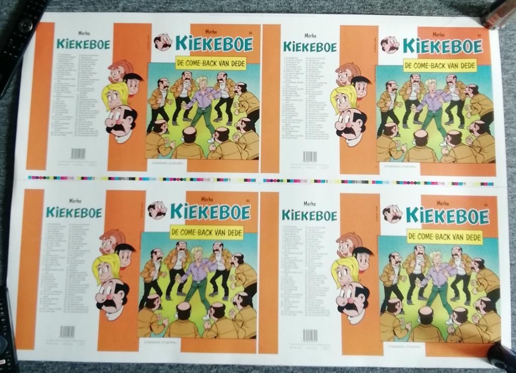 Proefdruk cover Kiekeboe strip, Verzamelen, Ophalen of Verzenden, Overige figuren, Nieuw, Plaatje, Poster of Sticker