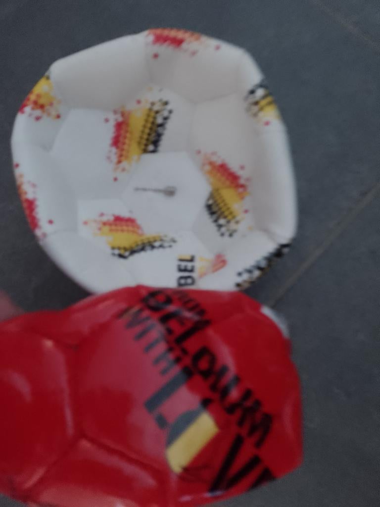 2 nieuwe voetballen rode duivels+gratis 2 Panini boeken,...., Enlèvement, Neuf