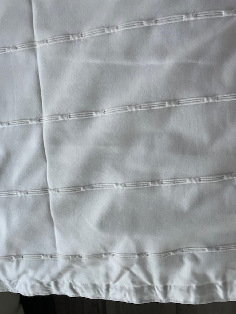 2 prachtige gordijnen (overgordijnen), beige, Crème, 100 tot 150 cm, Ophalen of Verzenden, Zo goed als nieuw