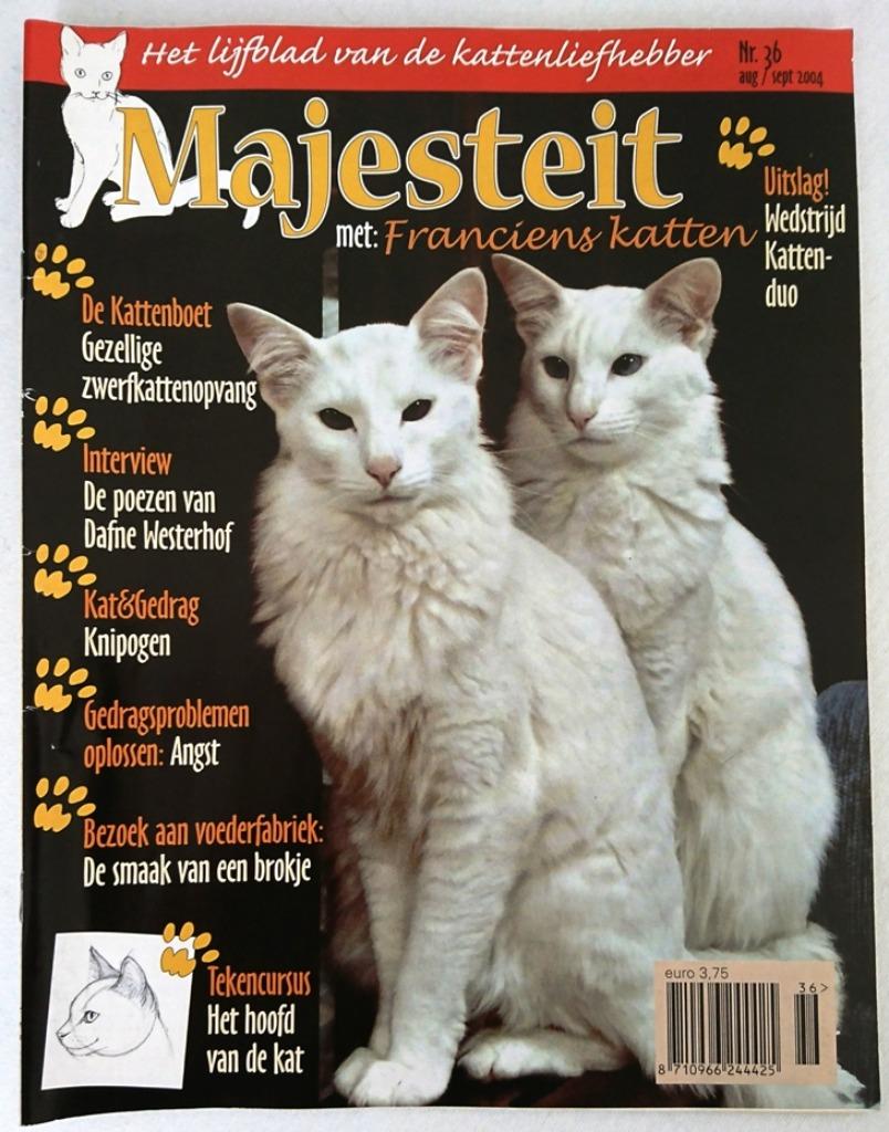 Majesteit : blad vd kattenliefhebber - Vintage nr. uit 2004, Ophalen of Verzenden, 1980 tot heden, Tijdschrift