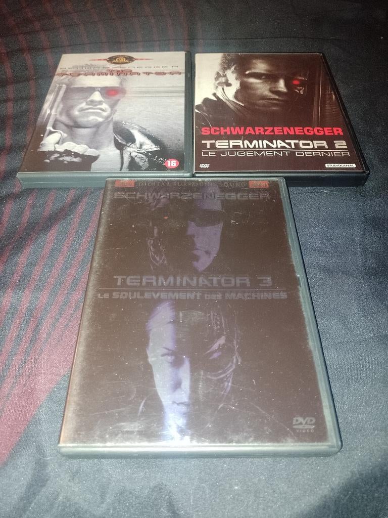 Te koop op dvd de Arnold Schwarzenegger Terminator-trilogie, Vanaf 12 jaar, Ophalen of Verzenden, Zo goed als nieuw, Science Fiction