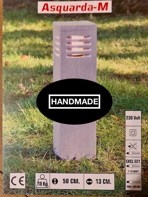 Arduin, blauwe hardsteen - Tuinverlichting, Ophalen, Overige materialen, Minder dan 50 watt, Staande lamp