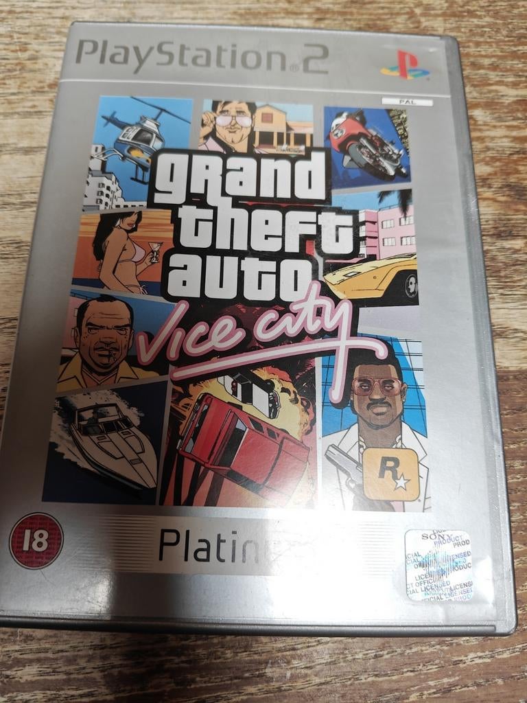Grand Theft Auto : Vice City Platinum (getest), Games en Spelcomputers, Games | Sony PlayStation 2, Zo goed als nieuw, Avontuur en Actie