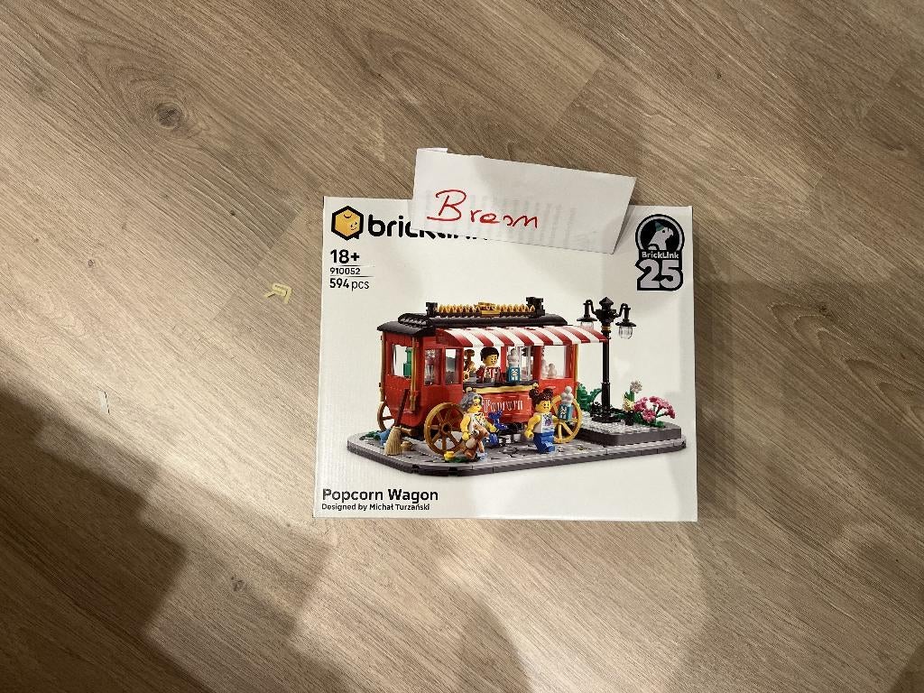 lego bricklink 910052 popcorn wagon, Verzenden, Nieuw, Complete set, Lego