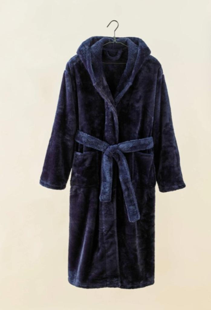 Plaids Cocooning Peignoir homme bleu S/M NEUF livraison grat, Enlèvement ou Envoi, Bleu, Plaids Cocooning, Peignoir