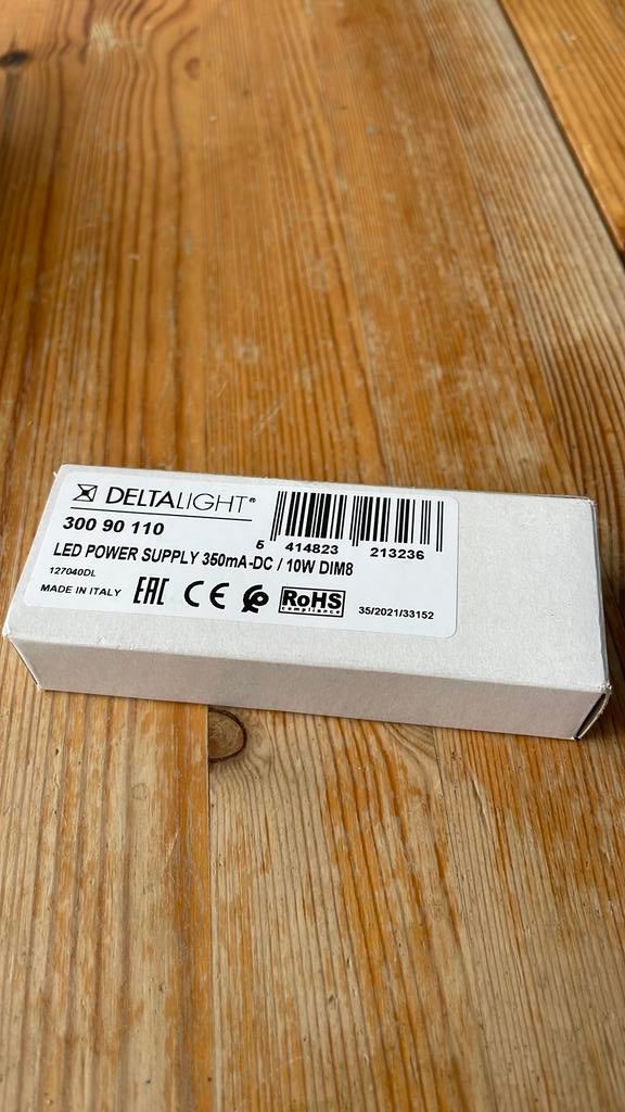 DeltaLight led power supply 350ma-DC /10W DIM8, Hobby en Vrije tijd, Ophalen of Verzenden, Nieuw