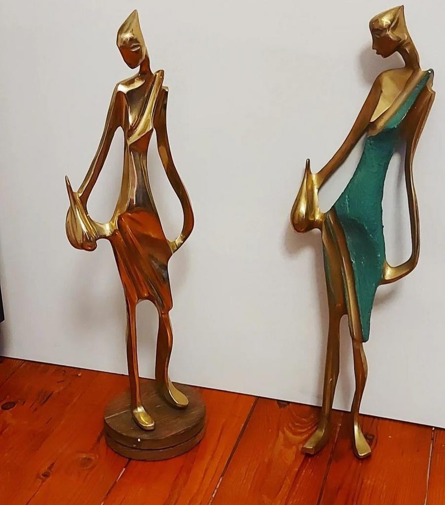 Statues en laiton de Hagenauer Werkstätte, Enlèvement ou Envoi