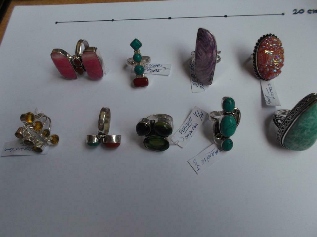 Bagues - Rings, Ag Sterling 925 Overlay., Bijoux, Sacs & Beauté, Bagues, Neuf, Enlèvement ou Envoi, Autres couleurs, Femme