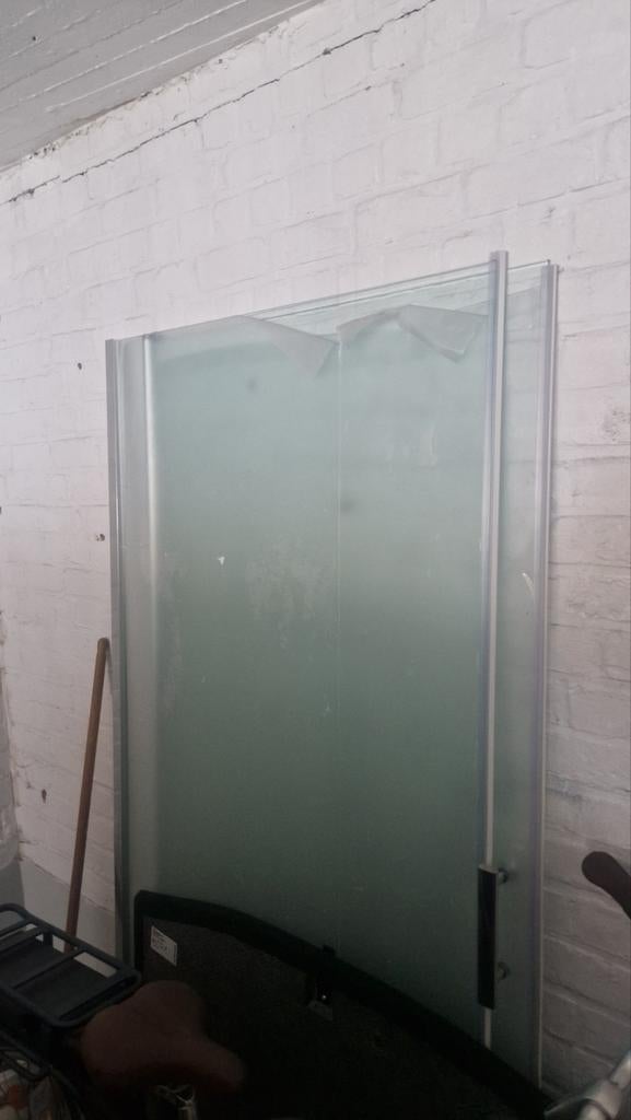 Bac douche et porte 90 cm sur 90 cm