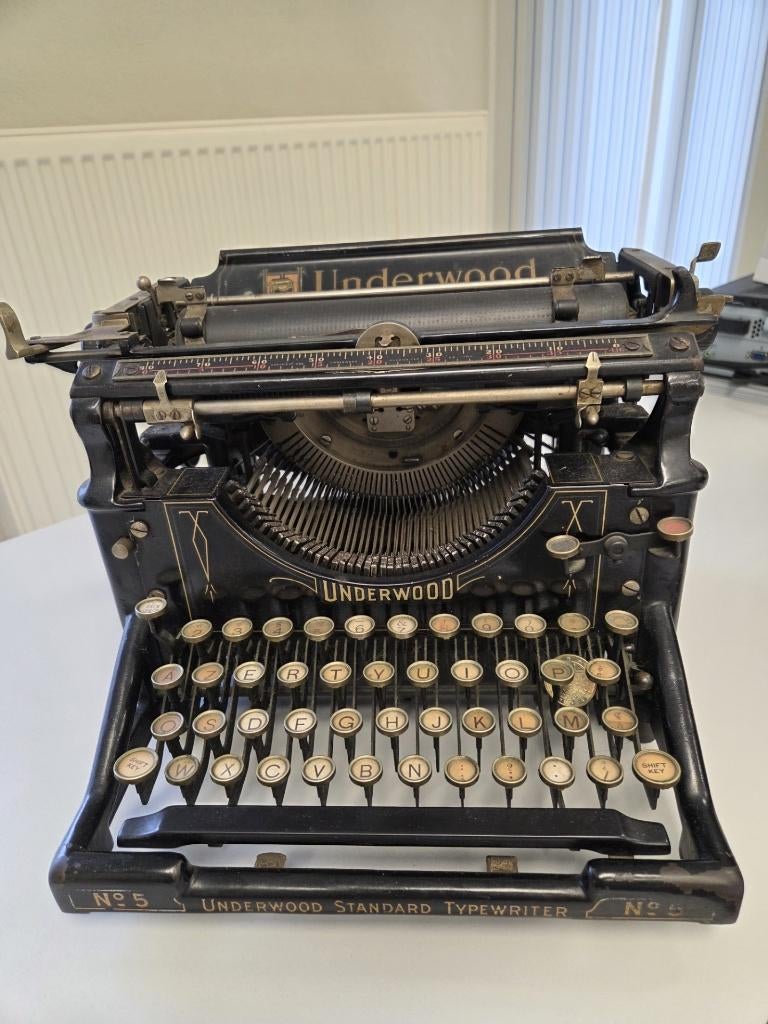 Antiek Typmachine - merk Underwood. Decoratief., Ophalen of Verzenden