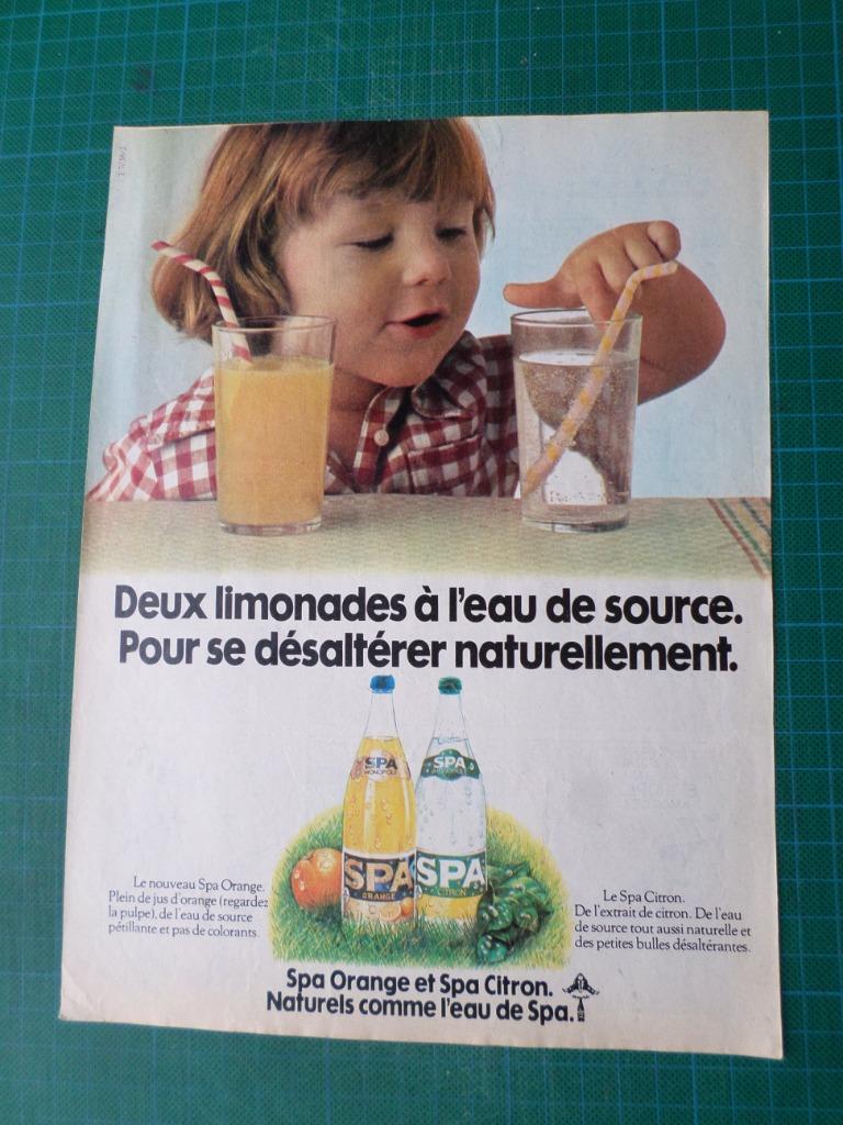 Spa monopole - publicité papier - 1978, Verzamelen, Ophalen of Verzenden, Gebruikt, Overige typen