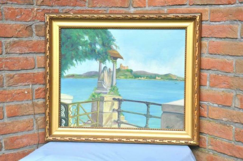 §hsp le lac signé F.Tomasi, Ophalen of Verzenden