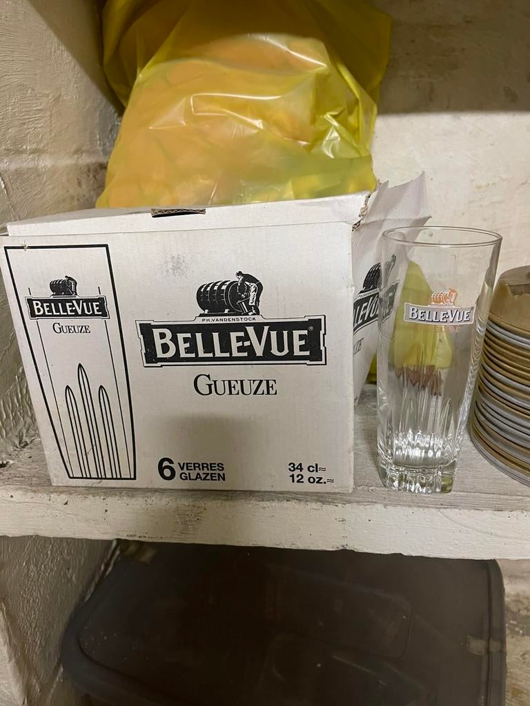 Verres Gueuze Belle Vue, Collections, Enlèvement, Comme neuf