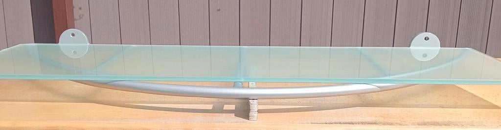 Muur rek met glazen legger L 120 x B 32, Enlèvement, Comme neuf