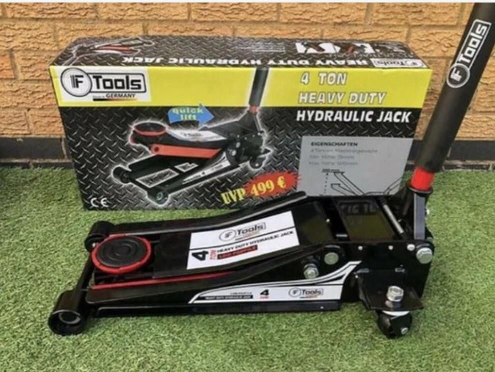 Totale set 4 ton krik + 5 delige momentsleutel, Ophalen of Verzenden, Nieuw, Garagekrik