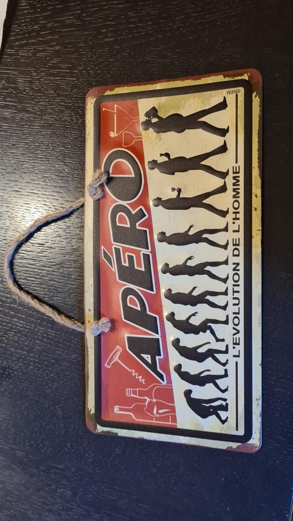 Apero decoratieve metalen plaat, Ophalen of Verzenden