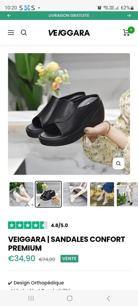 Veiggara orthopedische sandalen nog nieuw in doos, Ophalen