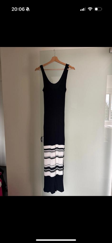 Robe longue à fente Massimo Dutti, Comme neuf, Taille 34 (XS) ou plus petite, Bleu, Enlèvement ou Envoi
