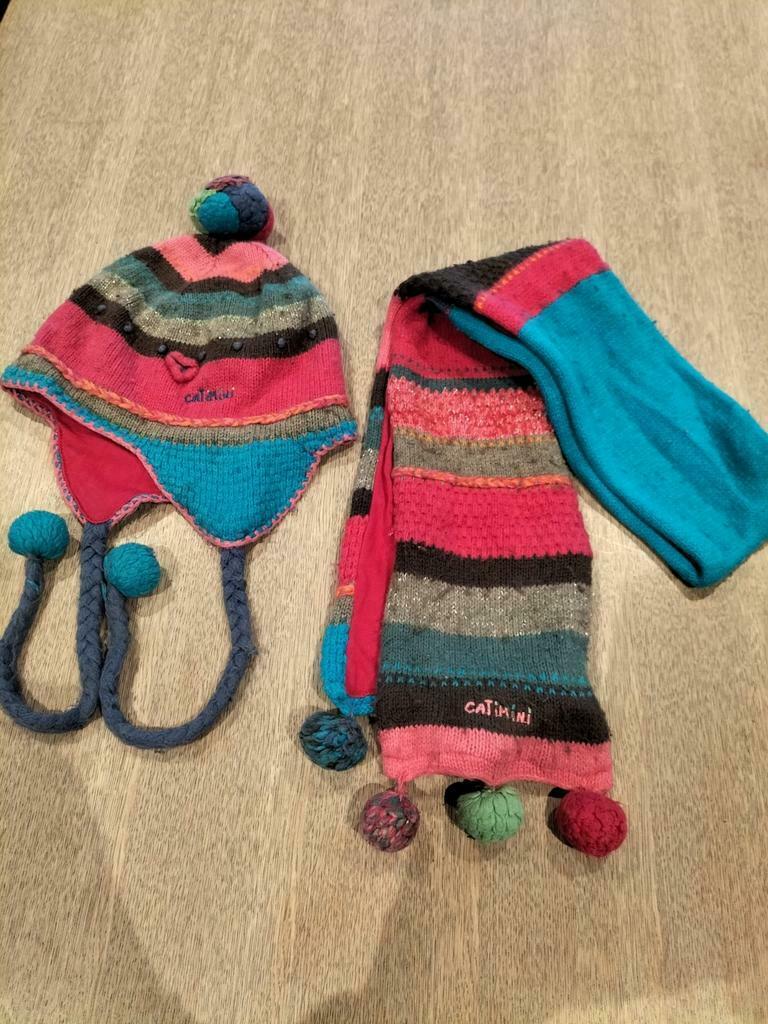 Catimini muts en sjaaltje taille 4, Kinderen en Baby's, Catimini, Gebruikt, Meisje, Ophalen of Verzenden